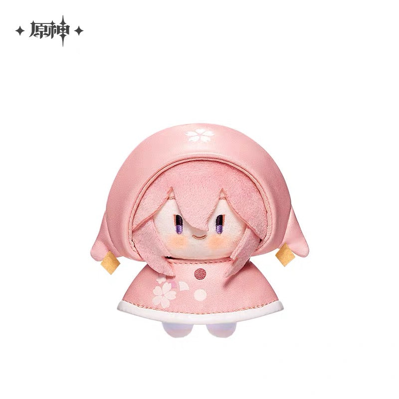 Smile House Plush Drop Series: Genshin Impact Official Characters Play In The Rain Style Plush Doll 12CM