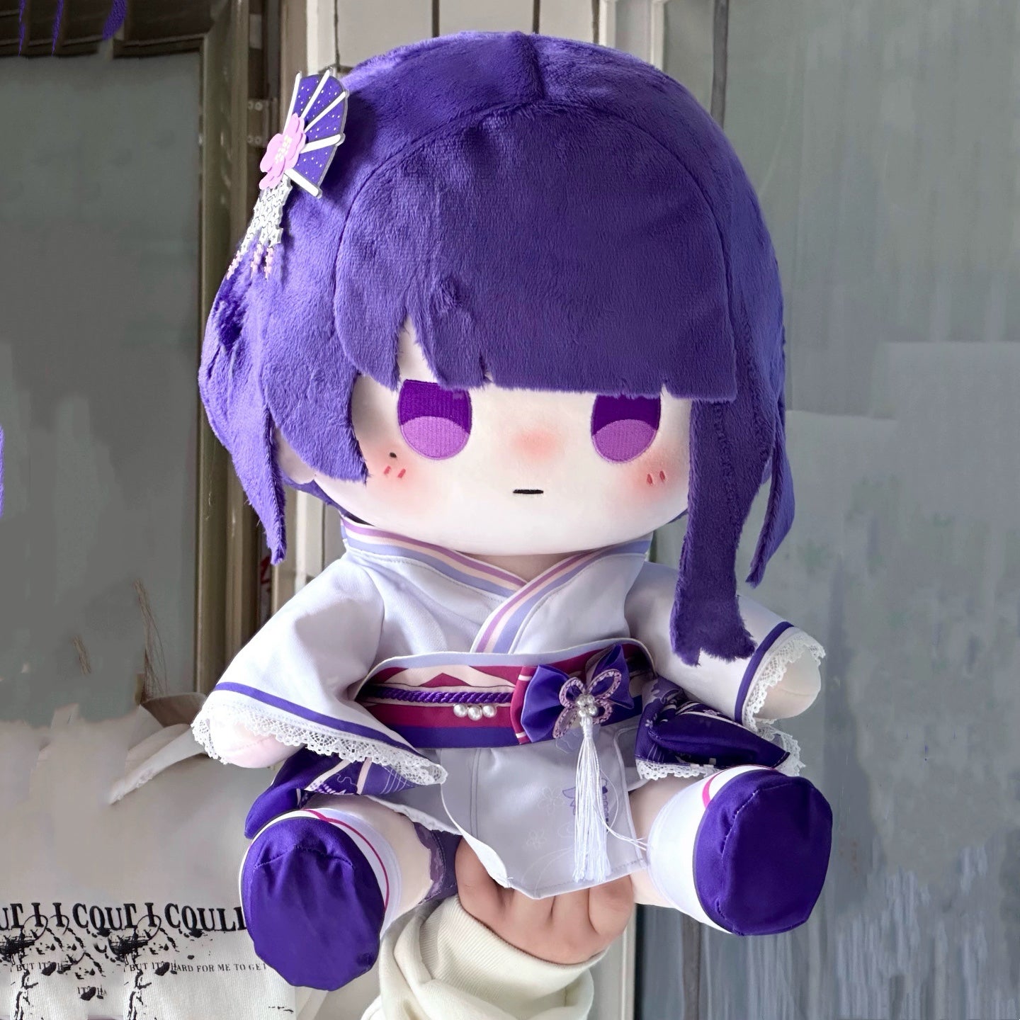 Smile House Plush Genshin Impact Plushie Big Eyes Baal Ei Raiden Shugun 40CM Plush Doll