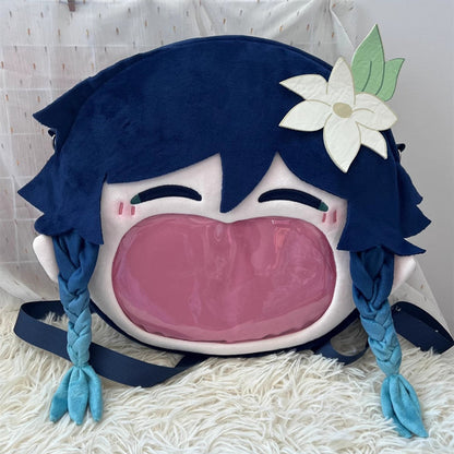 Smile House Plush Game Genshin Impact Venti Backpack Crossbody Bag