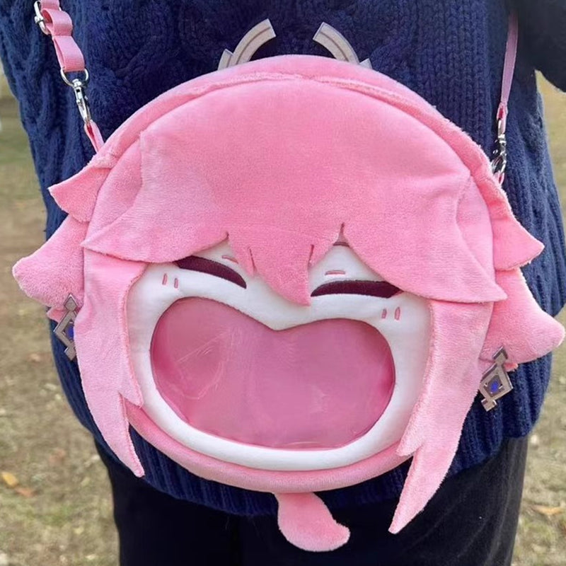 Smile House Plush Genshin Impact Yae Miko Backpack Crossbody Bag