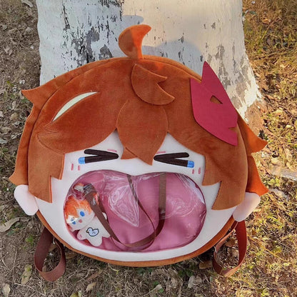 Smile House Plush Genshin Impact Tartaglia Childe Crossbody Bag Backpack