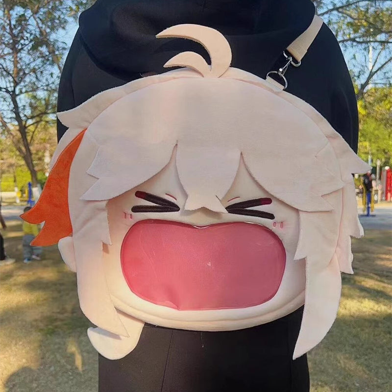 Smile House Plush Genshin Impact Kaedehara Kazuha Crossbody Bag Backpack