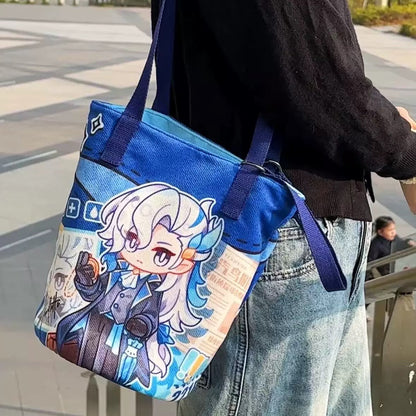 Smile House Plush Genshin Impact Fanart Furina Neuvillette Crossbody Bag