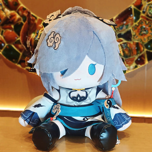 Smile House Plush Honkai Impact 3: Fuhua Azure Empyrea battlesuit 40CM Staring Eyes Plush Doll