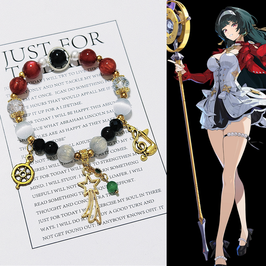 Free Shipping Smile House Plush Zenless Zone Zero ZZZ Astra Yao Inspired Round Bracelet