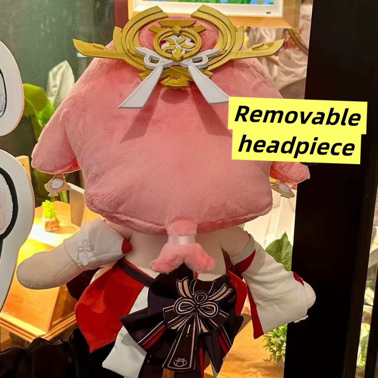 Smile House Plush Genshin Impact Plushies Staring Yae Miko Wave Mouth 40CM Plush Doll