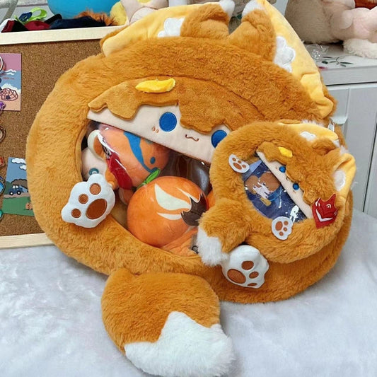 Smile House Plush Game Genshin Impact Tartaglia Childe Purse Crossbody Bag