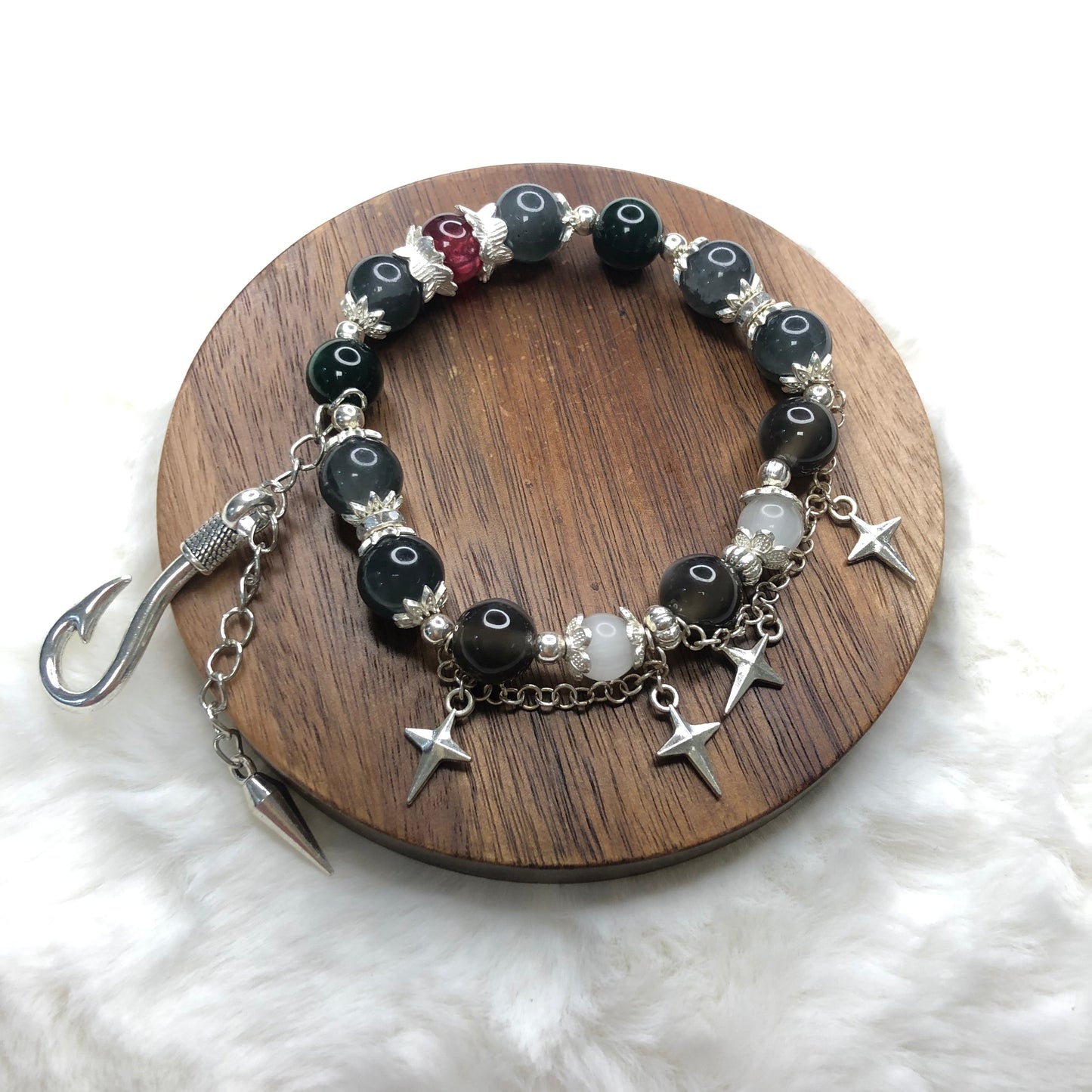 Free Shipping Smile House Plush Zenless Zone Zero ZZZ Jane Doe Inspired Round Bracelet