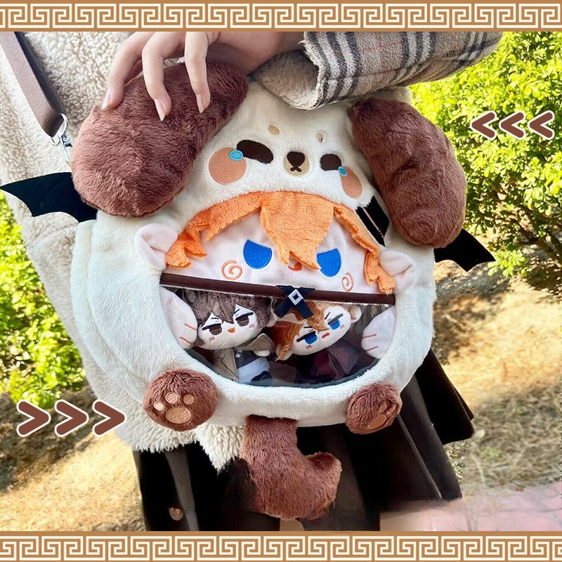 Smile House Plush Anime Chu Backpack Corssbody Bag