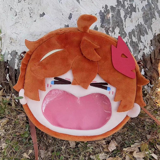 Smile House Plush Genshin Impact Tartaglia Childe Crossbody Bag Backpack