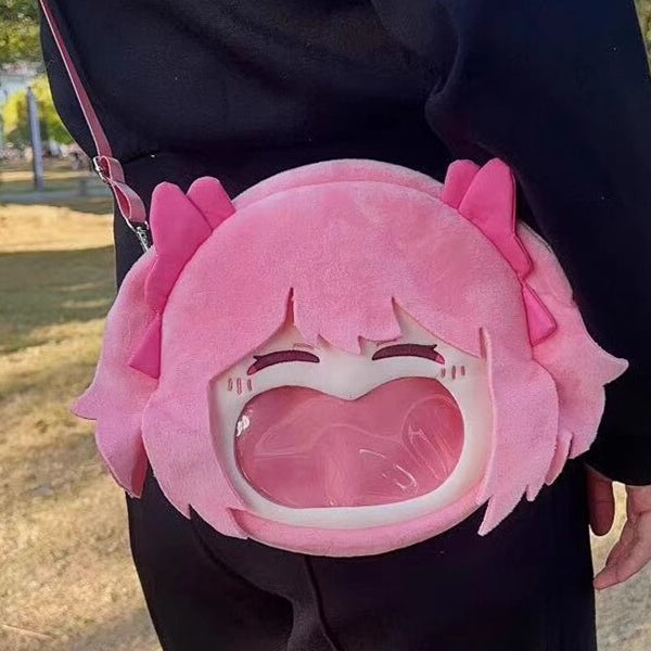 Smile House Plush Puella Magi Madoka Magica Kaname Madoka Crossbody Bag Backpack