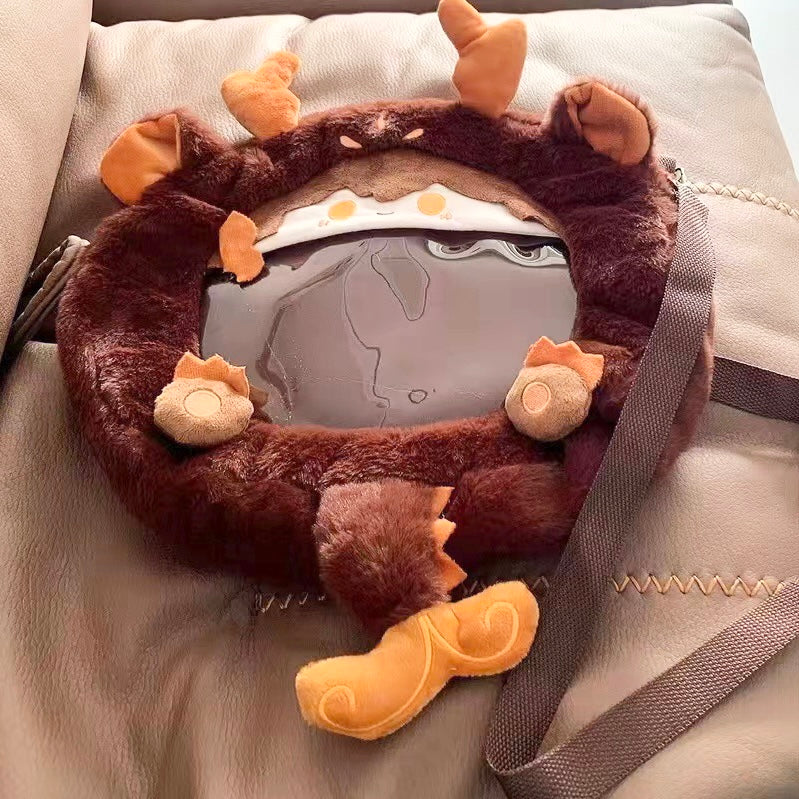 Smile House Plush Game Genshin Impact Fanart Zhongli Purse Crossbody Bag Backpack