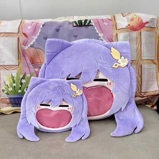 Smile House Plush Game Genshin Impact Keqing Crossbody Bag Backpack