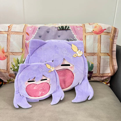 Smile House Plush Game Genshin Impact Keqing Crossbody Bag Backpack