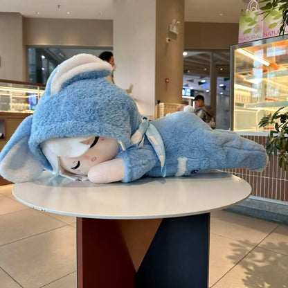 Smile House Plush Genshin Impact Fanmade Plushies Furina Sleeping Plush Doll 60CM
