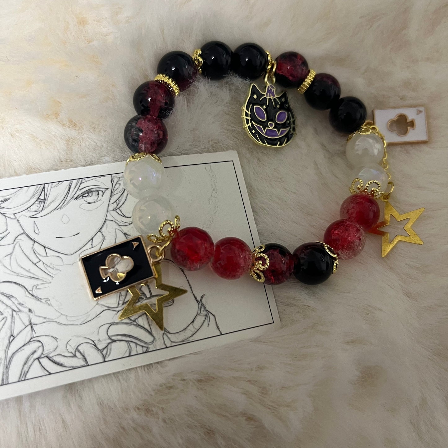 Smile House Plush Genshin Impact Lyney Bracelet