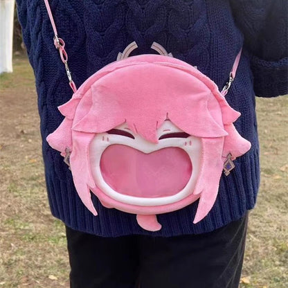 Smile House Plush Genshin Impact Yae Miko Backpack Crossbody Bag