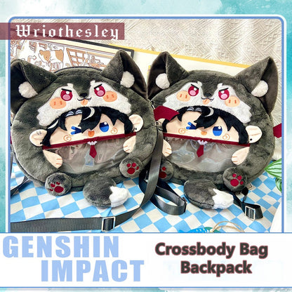Smile House Plush Game Genshin Impact Wriothesley Crossbody Bag Backpack