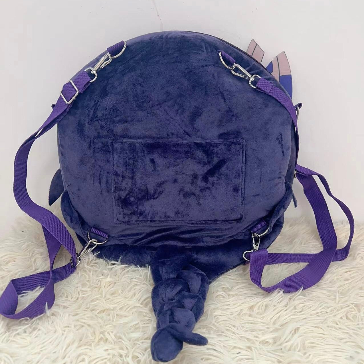 Smile House Plush Game Genshin Impact Baal Raiden Shogun Crossbody Bag Backpack