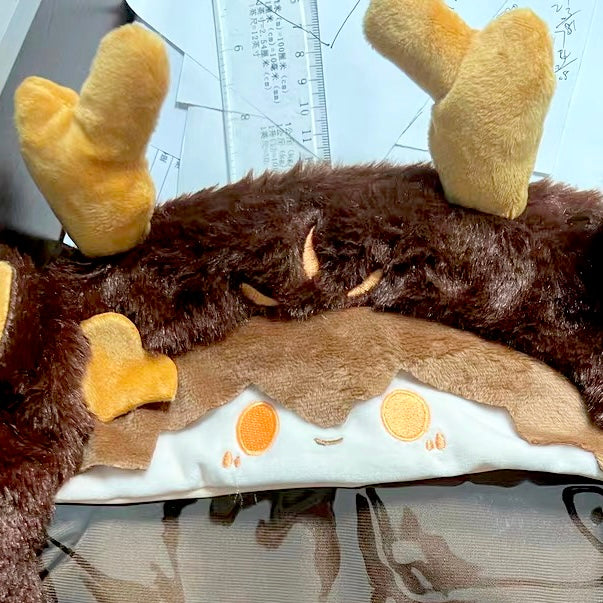 Smile House Plush Game Genshin Impact Fanart Zhongli Purse Crossbody Bag Backpack