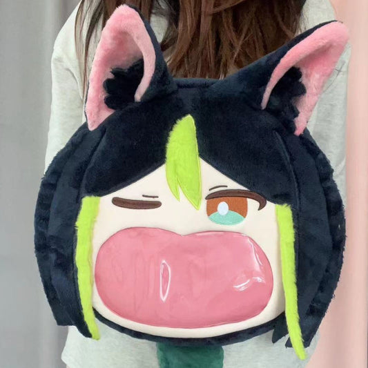 Smile House Plush Game Genshin Impact Tighnari Backpack Crossbody Bag