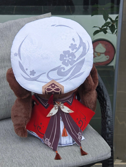 ¡¾Free Shipping¡¿Smile House Plush Genshin Impact Plushies Hutao Cherries Snow-Laden Big Eyes 40CM Plush Doll