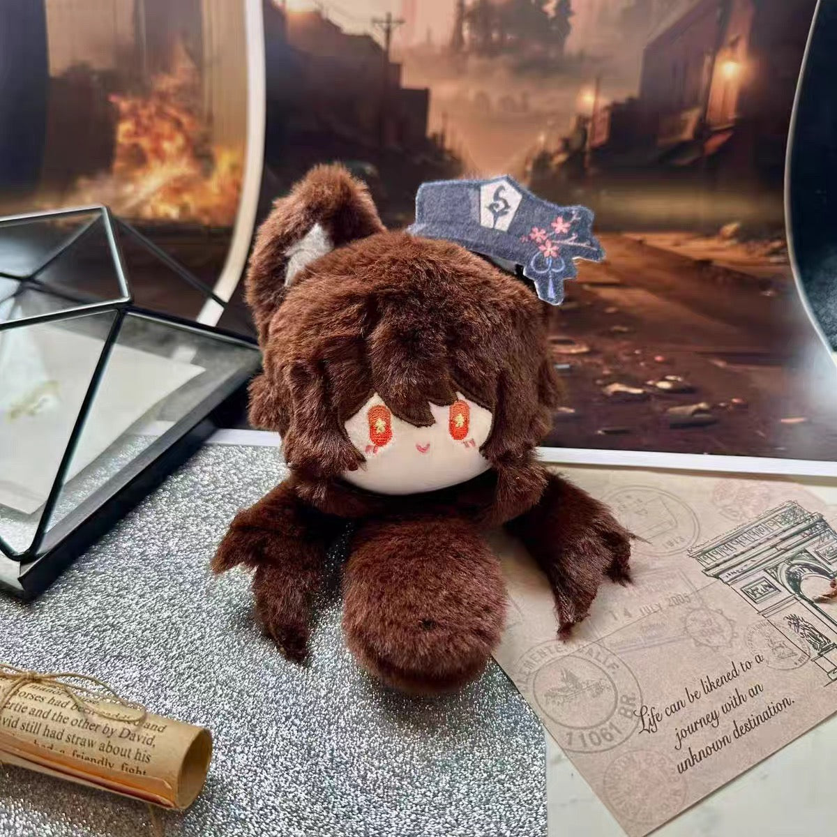 Smile House Plush Genshin Impact Hutao Plush Doll Ball 12CM Plushies