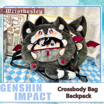 Smile House Plush Game Genshin Impact Wriothesley Crossbody Bag Backpack