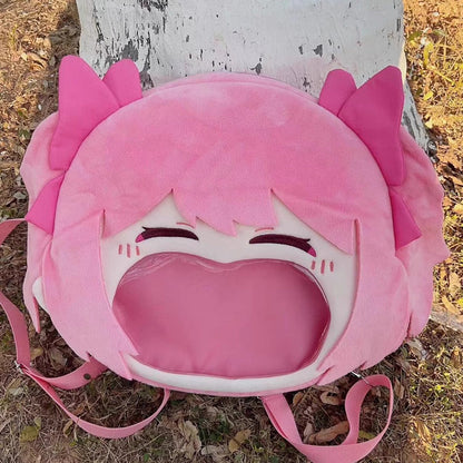 Smile House Plush Puella Magi Madoka Magica Kaname Madoka Crossbody Bag Backpack