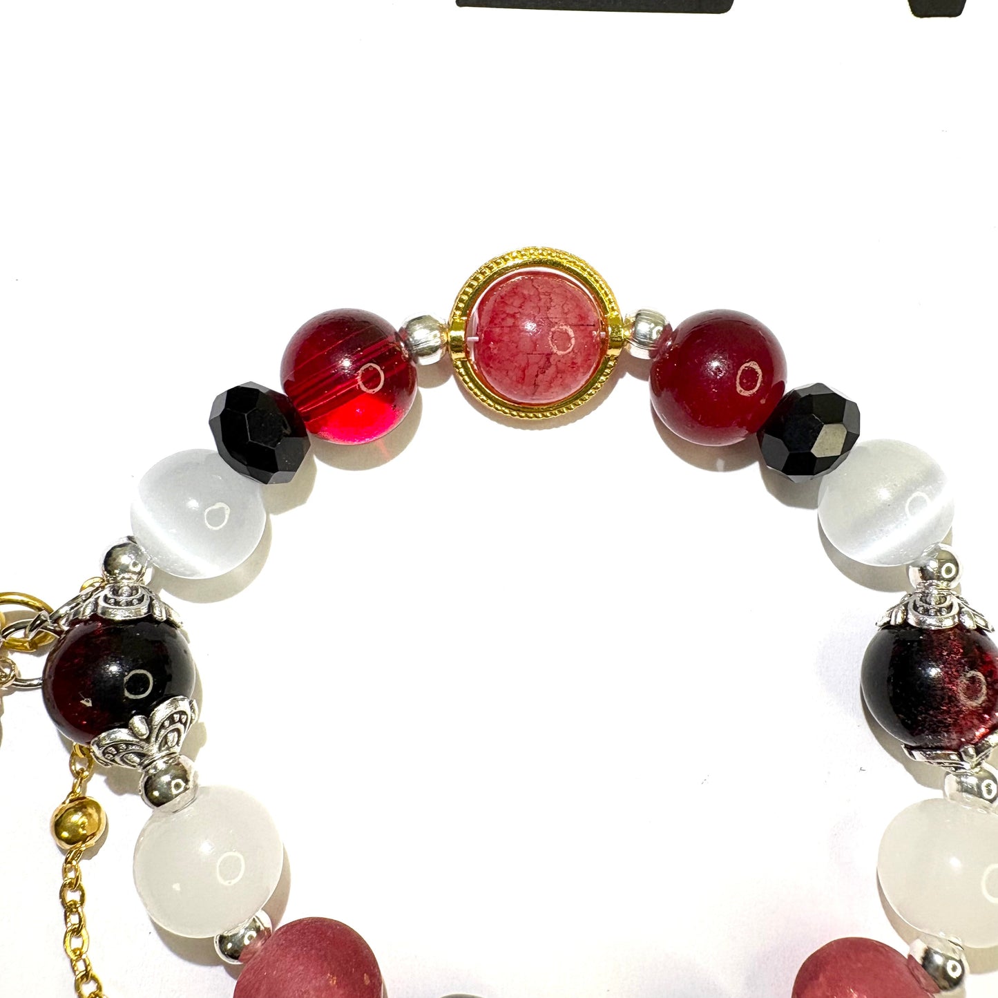 Smile House Plush Genshin Impact Hutao Hu Tao Cherries Snow-Laden Inspired Round Bracelet