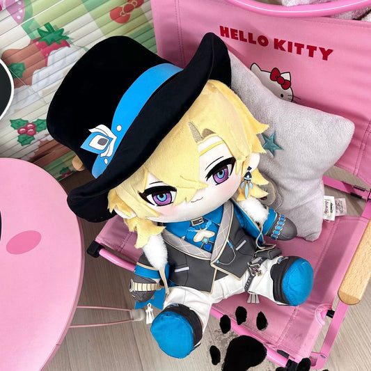 Smile House Plush Honkai: Star Rail Plushies Cat Aventurine 40CM Plush Doll With Hat