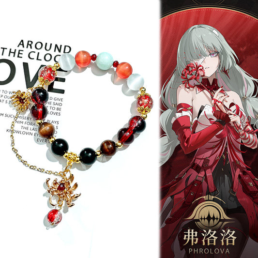 Smile House Plush Game Wuthering Waves Phrolova Inspired Bracelet