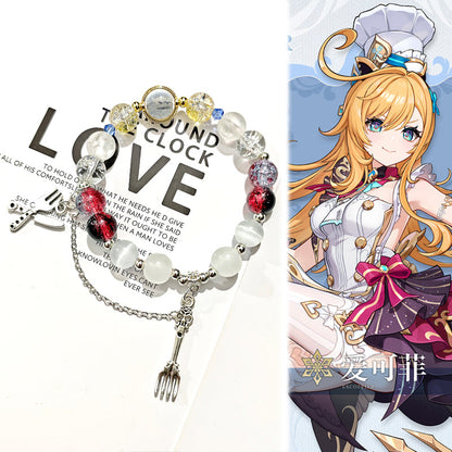 Smile House Plush Game Wuthering Waves Escoffier Inspired Bracelet