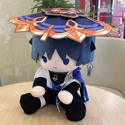 Smile House Plush Genshin Impact plushie Scaramouche Wanderer Staring Eyes Plush Doll 40CM