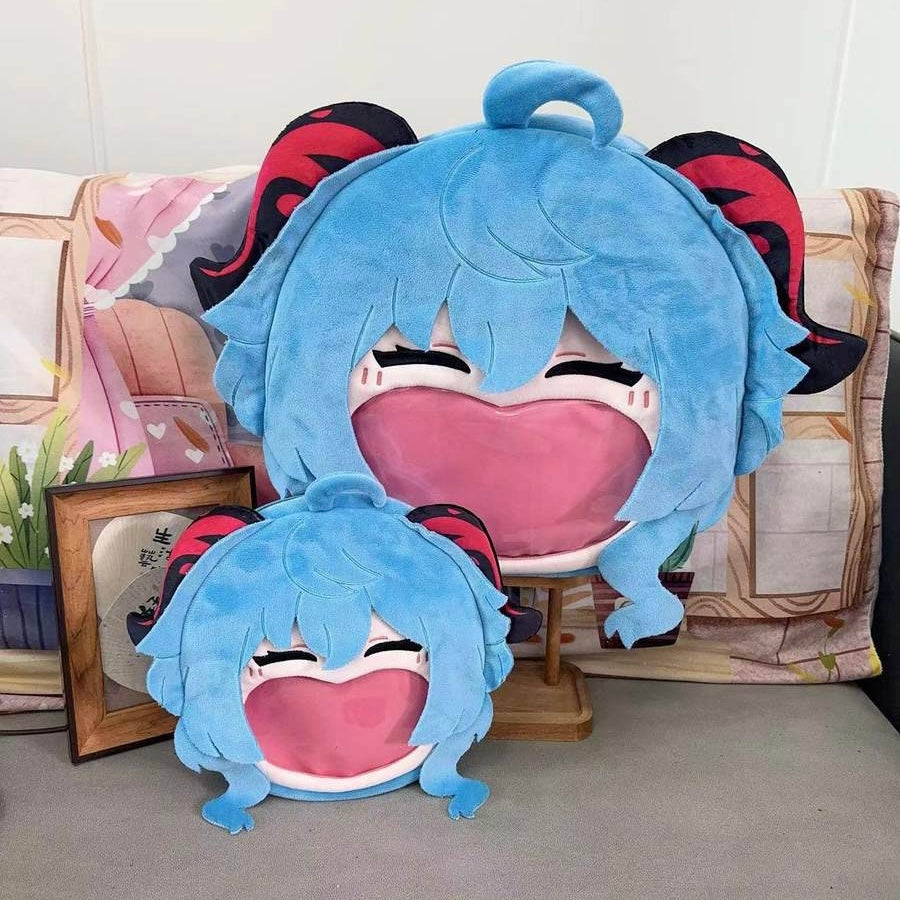 Smile House Plush Game Genshin Impact Ganyu Smile Backpack Crossbody Bag