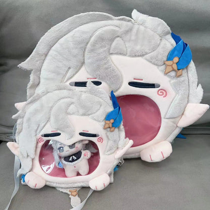 Smile House Plush Game Genshin Impact Neuvillette Backpack Crossbody Bag