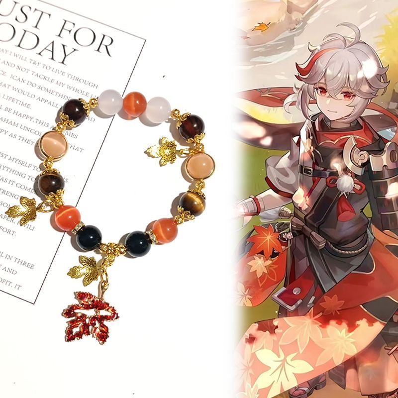¡¾Free Shipping¡¿Smile House Plush Genshin Impact Kaedehara Kazuha Inspired Bracelets
