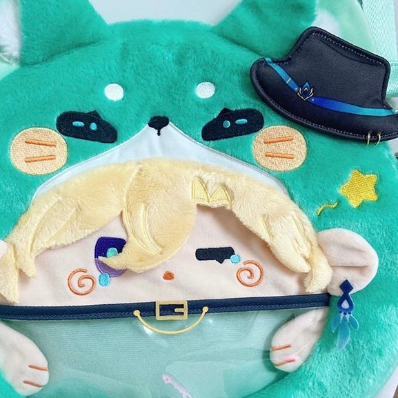 Smile House Plush Honkai: Star Rail Aventurine Inspired Bag Backpack Crossbody Bag