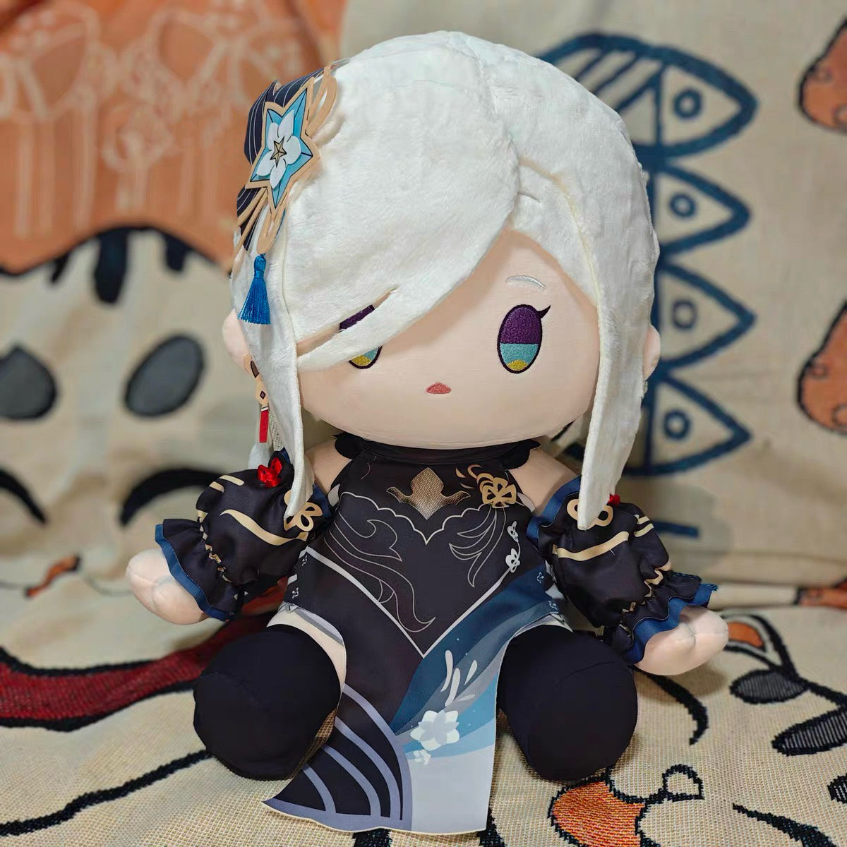 Smile House Plush Genshin Impact Plushies Staring Shenhe Shen He Skin 40CM Plush Doll