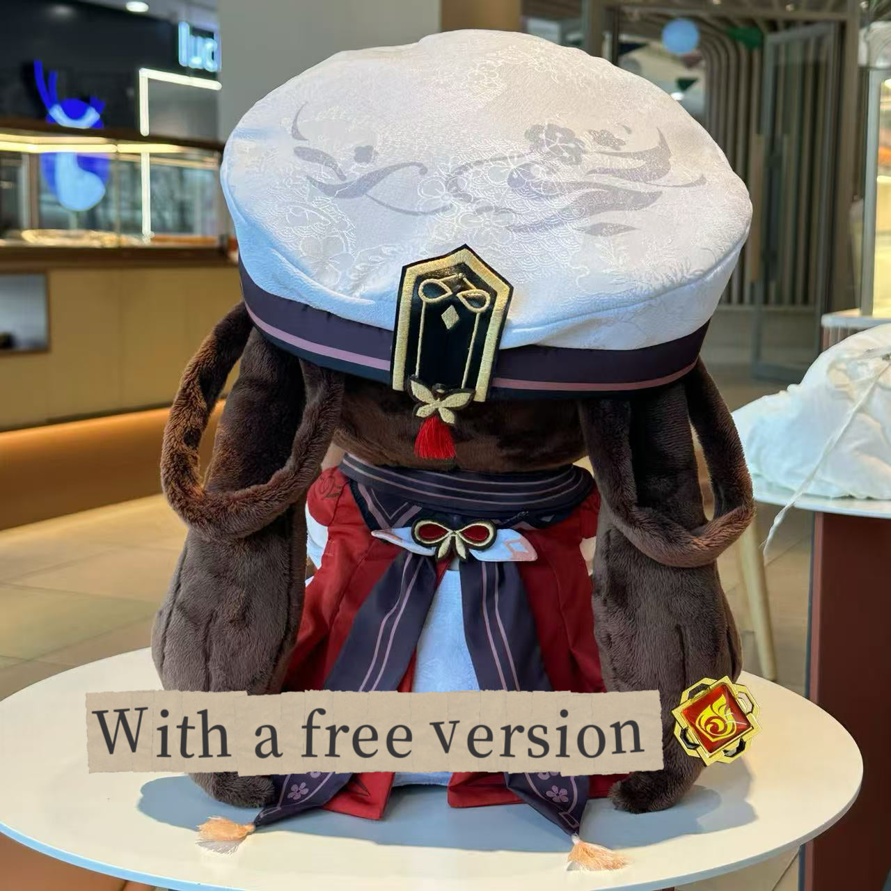 Smile House Plush Genshin Impact Plushies Staring Hutao Cherries Snow-Laden 40CM Plush Doll