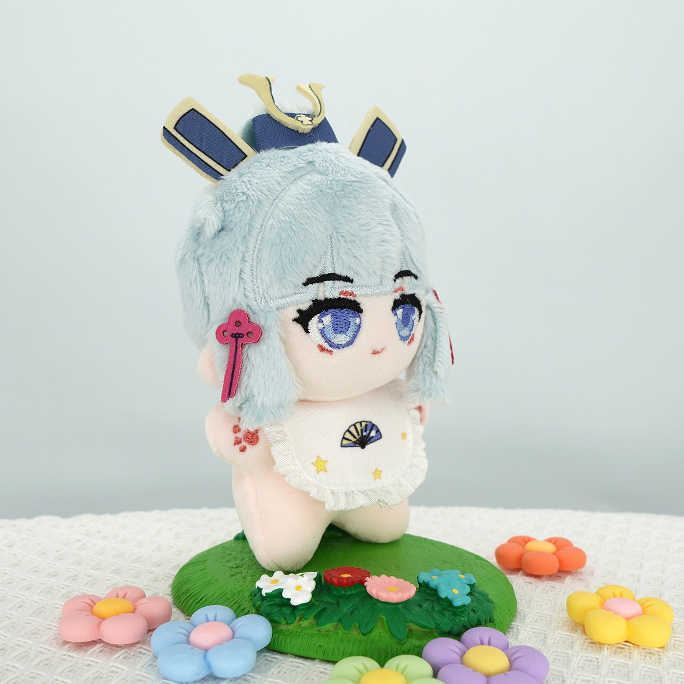 Smile House Plush Genshin Impact Fanart Plushie Ayaka Cute Plush Doll 12 CM