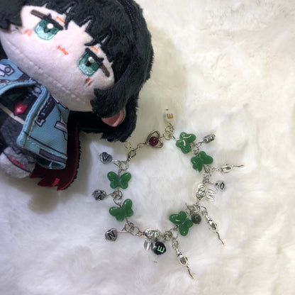 Free Shipping Smile House Plush Zenless Zone Zero ZZZ Jane Doe Inspired Flat Beads Bracelet