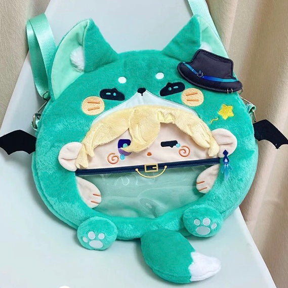 Smile House Plush Honkai: Star Rail Aventurine Inspired Bag Backpack Crossbody Bag