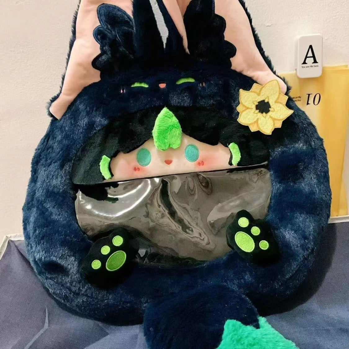 Smile House Plush Genshin Impact Fanart Tighnari Backpack Bag Crossbody Bag