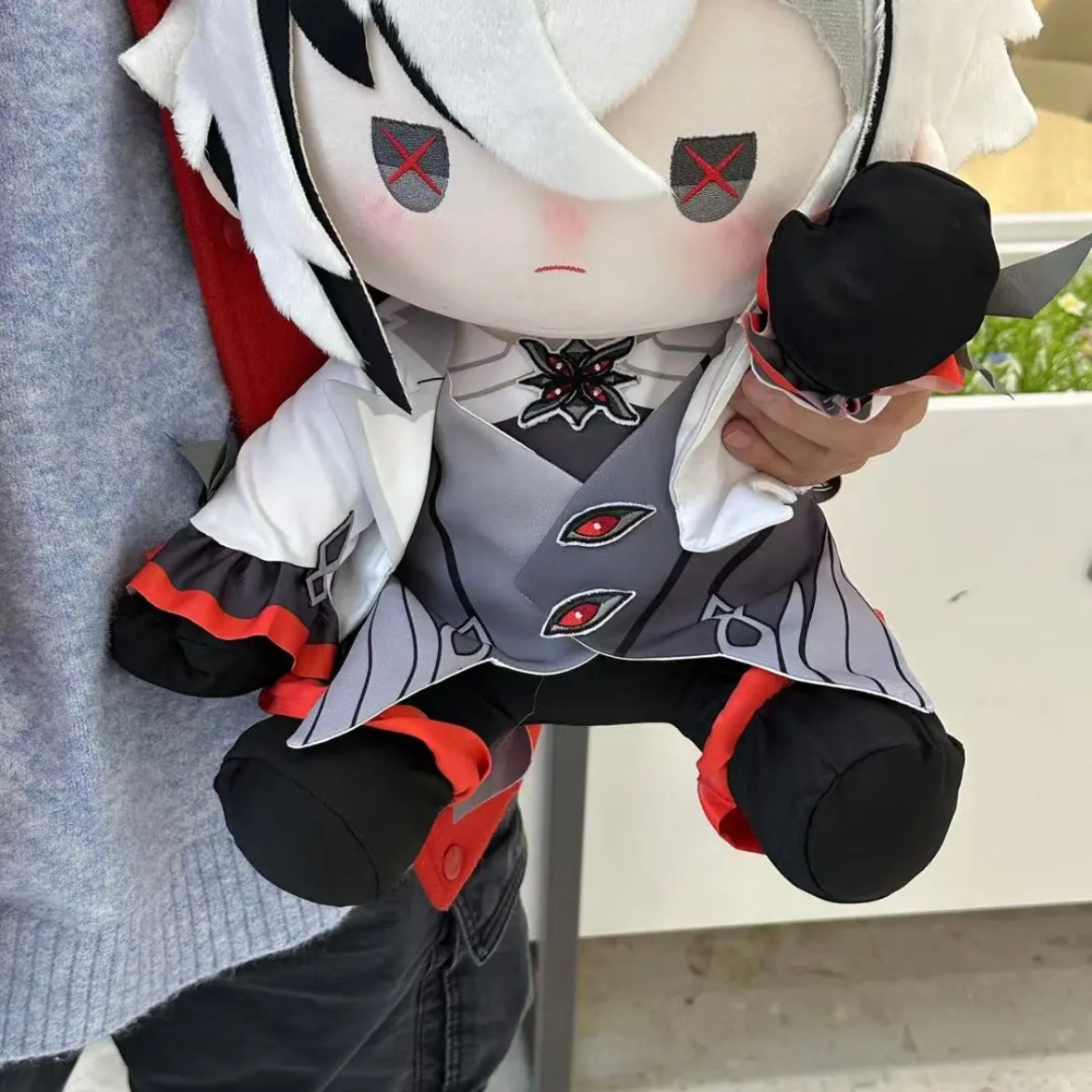Smile House Plush Genshin Impact Plushies The Knave Arlecchino Staring 40CM Plush Doll