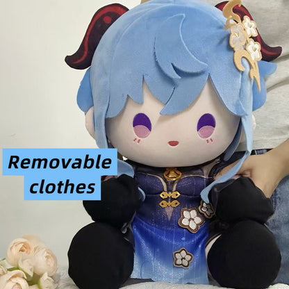 Smile House Plush Genshin Impact Plushies Ganyu New Outfit Twilight Blossom Staring Eyes 40CM Plush Doll