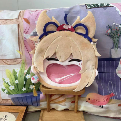 Smile House Plush Genshin Impact Yoimiya Crossbody Bag Backpack