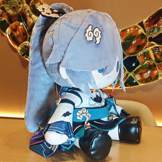 Smile House Plush Honkai Impact 3: Fuhua Azure Empyrea battlesuit 40CM Staring Eyes Plush Doll