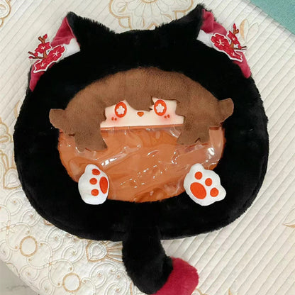 Smile House Plush Genshin Impact Hutao Plush Corssbody Bag Backpack