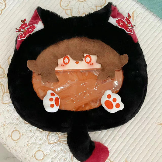 Smile House Plush Genshin Impact Hutao Plush Corssbody Bag Backpack